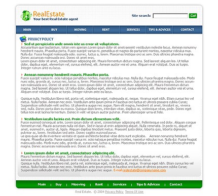 real&nbsp;site template