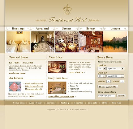 Hotel Web Design Template