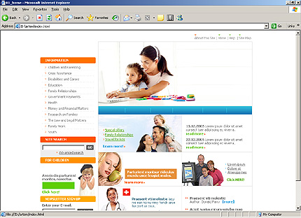 family&nbsp;website template