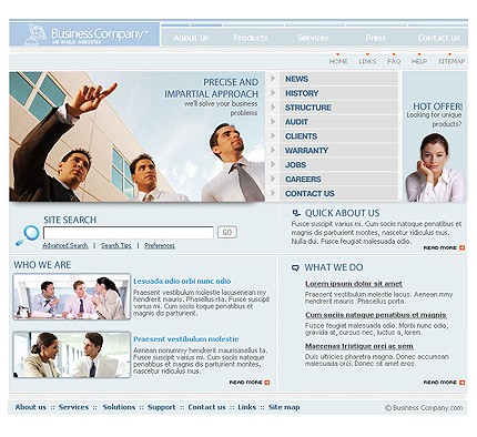 business&nbsp;site template