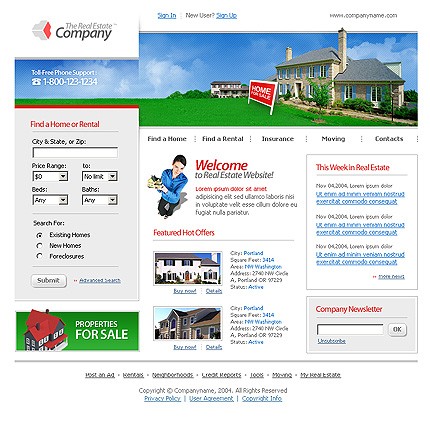 real&nbsp;site template