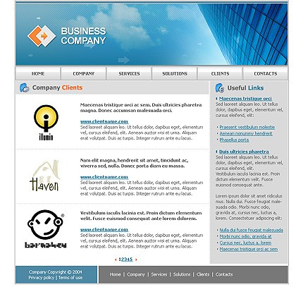 business&nbsp;site template