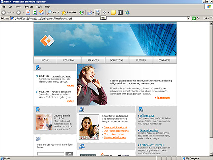 company&nbsp;website template