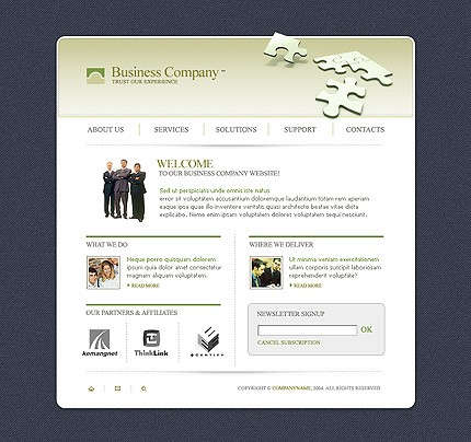 business&nbsp;site template