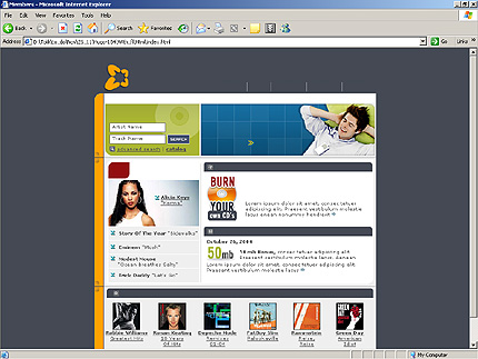 music&nbsp;website template