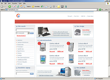 shop&nbsp;website template