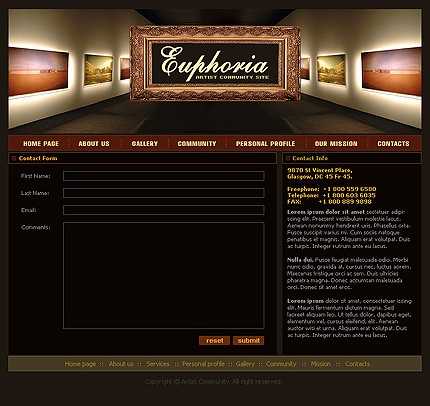euphoria&nbsp;site template
