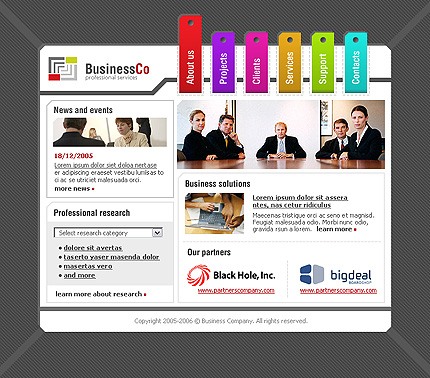 business&nbsp;site template