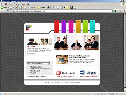 business&nbsp;site template