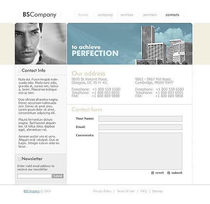 business&nbsp;site template