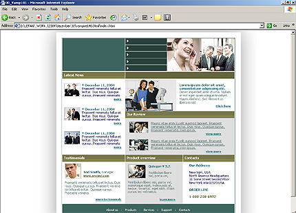 company&nbsp;website template