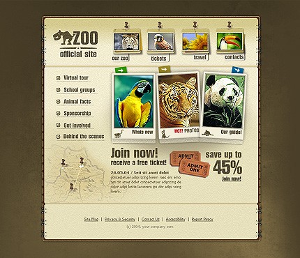 Template #7258, Adobe Photoshop Homepage Screenshot