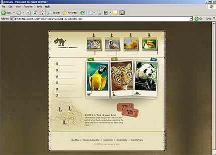 Template #7258, Html Homepage Screenshot