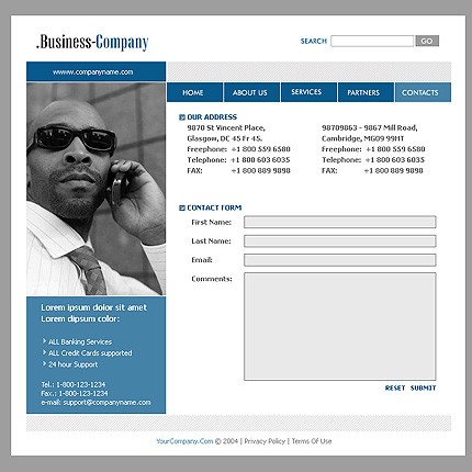 business&nbsp;site template
