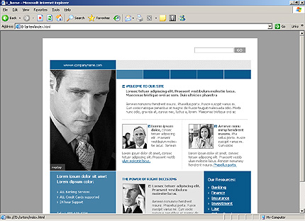 company&nbsp;website template