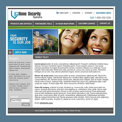 home&nbsp;site template