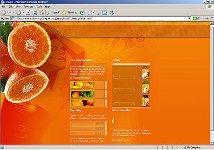 fruits&nbsp;site template