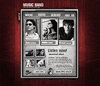 Template #7580Added: 2005-02-12Price: $65.00Categories: Flash Site, Most Popular, MusicKeywords: music, band, biography, sounds, track, cd, album, photos, offers, songs, instruments, drums, bass, vocals, guitar, tour, organization, music, topics, hard, music, fun, club, autograph, admirer, microphone, discography, downloads, mp3Included: .PSDbr.HTMLbr.FLAbr.SWF