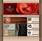 Jewelry web site template 7588