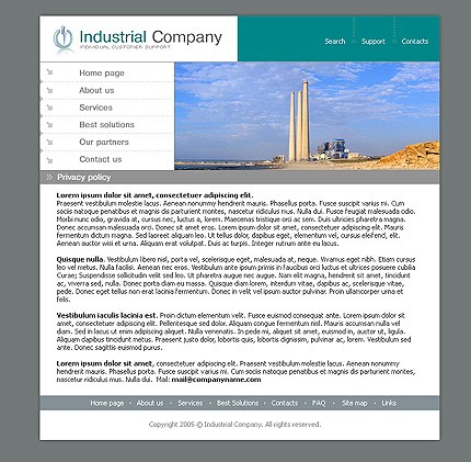 industrial&nbsp;site template