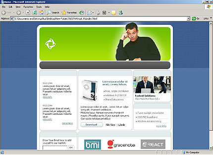 internet&nbsp;site template