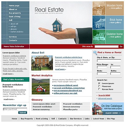 real&nbsp;site template