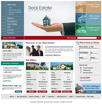Real Estate Web Design Template