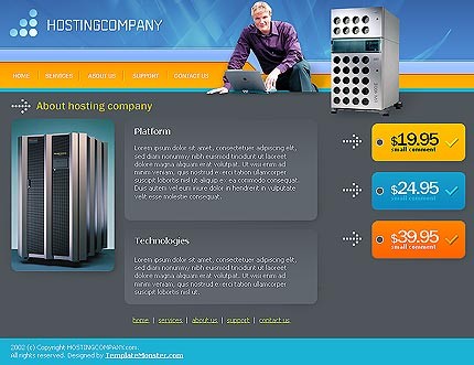 hosting&nbsp;site template