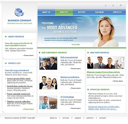 business&nbsp;site template