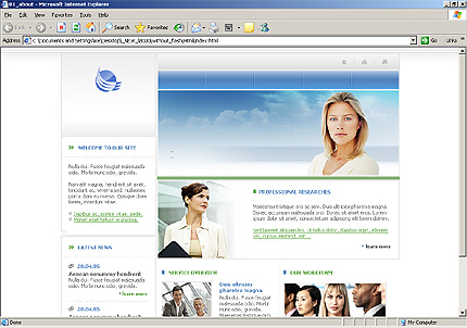company&nbsp;website template
