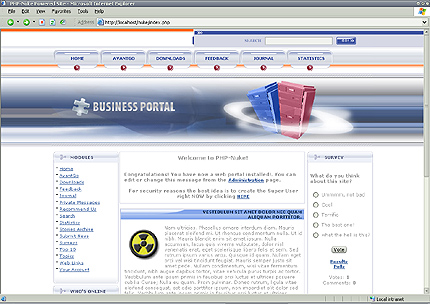 portal&nbsp;site template