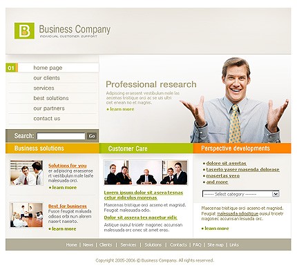 business&nbsp;site template