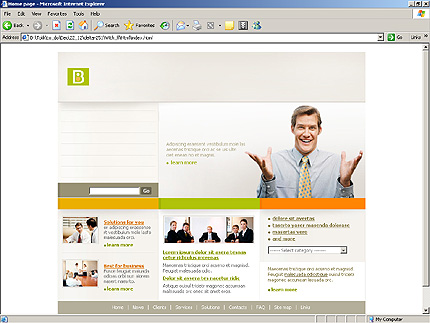 business&nbsp;site template