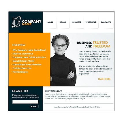 business&nbsp;site template