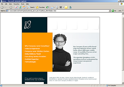 business&nbsp;site template