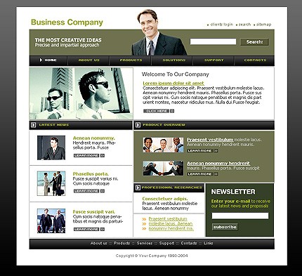 business&nbsp;site template