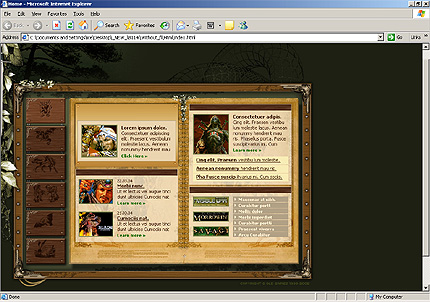 game&nbsp;site template