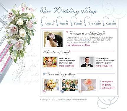 wedding&nbsp;site template