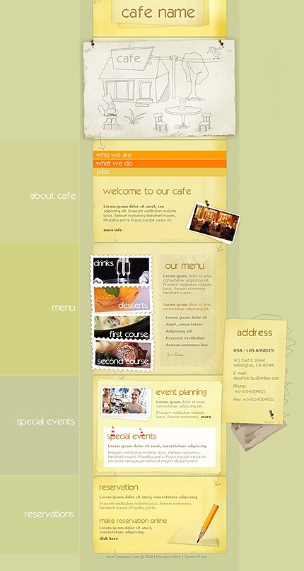 restaurant&nbsp;site template