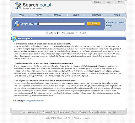 searching&nbsp;site template