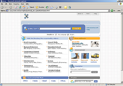 searches&nbsp;website template