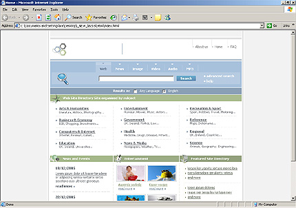 portal&nbsp;website template