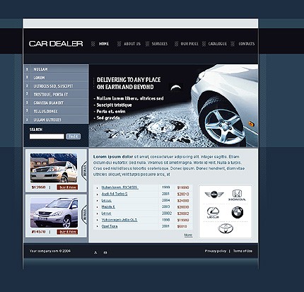 auto&nbsp;site template