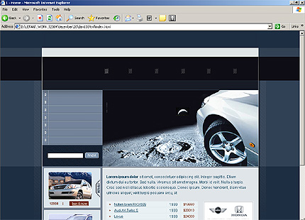 auto&nbsp;site template