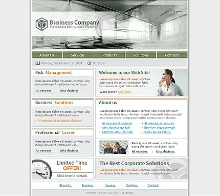 business&nbsp;site template