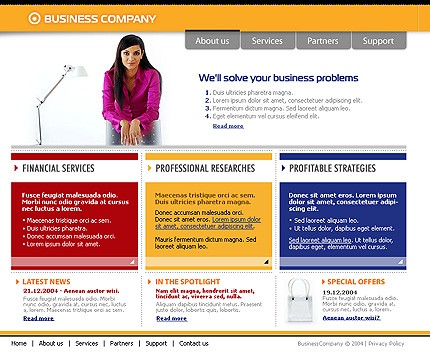 business&nbsp;site template