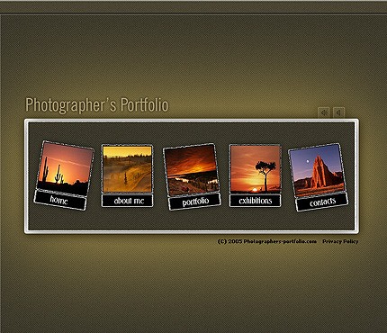 photographer&nbsp;site template