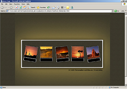 photographer&nbsp;site template