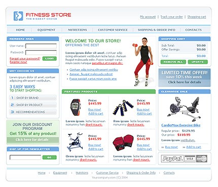 online&nbsp;site template