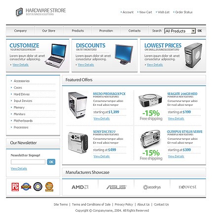 online&nbsp;site template